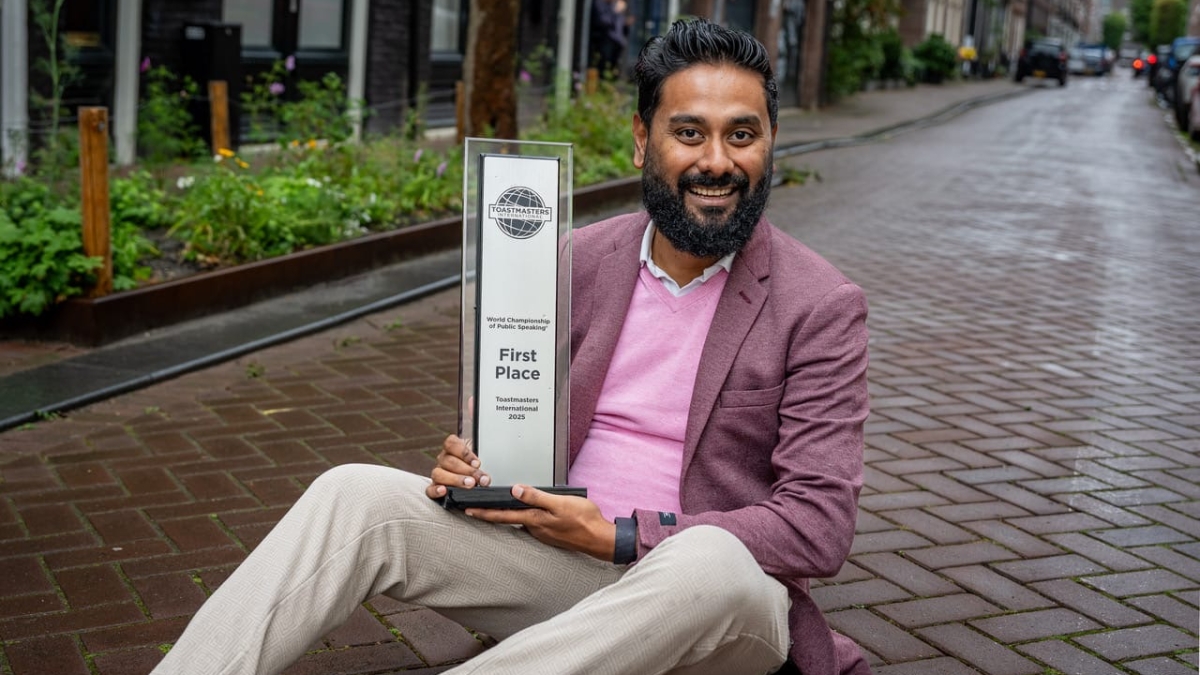 Sabyasachi Crowned World Champion of Public Speaking in Philadelphia