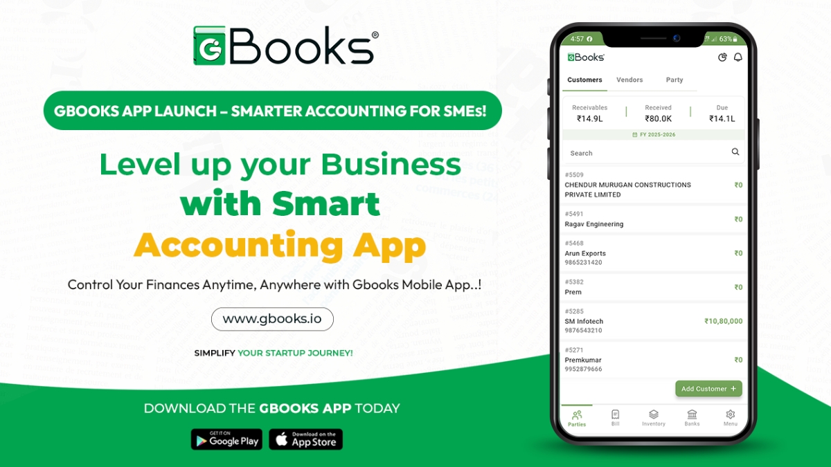 Manage Accounting Anytime, Anywhere: Kanakkupillai’s Gbooks.io Brings New Mobile App to SME Businesses