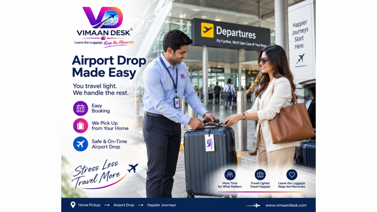 Travel to the Airport Without Your Bags: BagSwift, a Vimaan Desk Brand, Launches Home-to-Airport Baggage Pickup & Check-in Counter Assistance