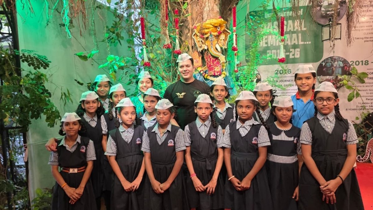 Over 6,800 Students Join Viral Desai’s Tree Ganesha as ‘Paryavaran Senanis’