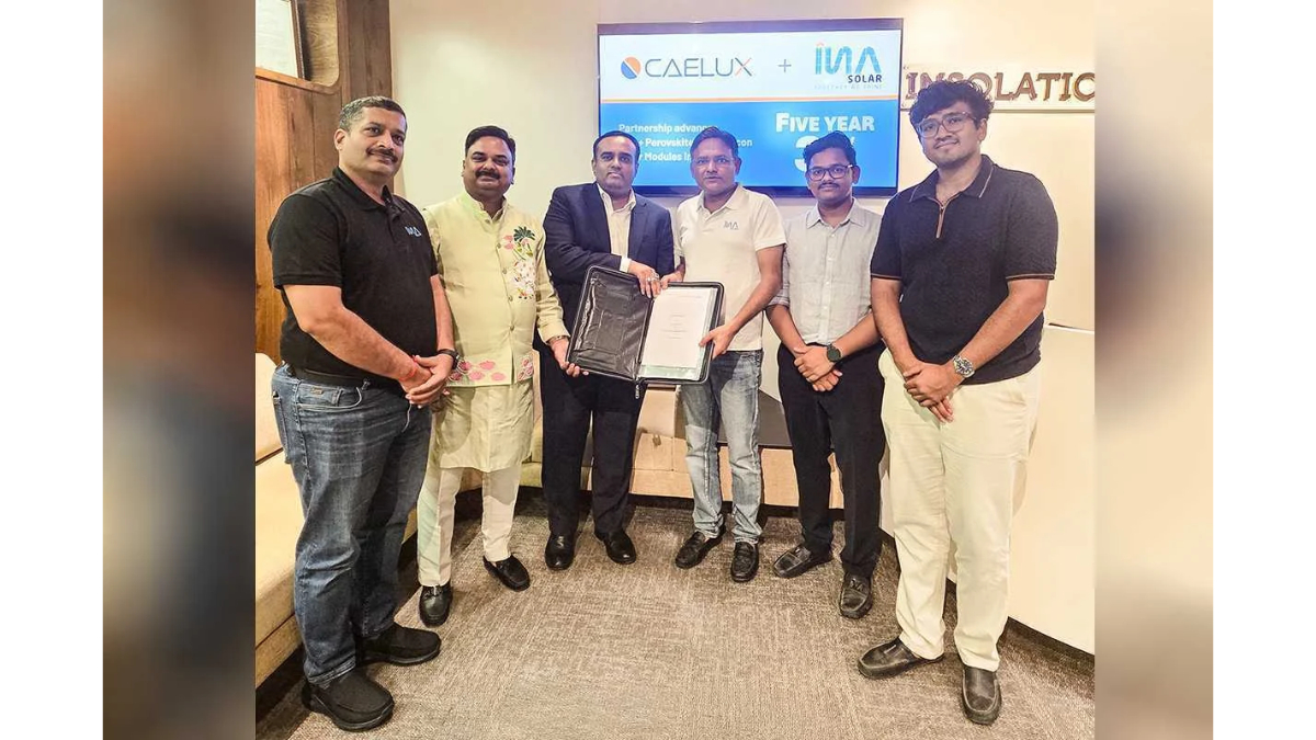 INA Solar Partners with US-Based Caelux in 3 GW Agreement; Targets 29% Module Efficiency by 2028