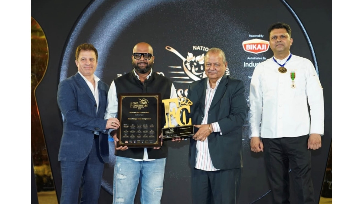 Gaurav Mangla’s Black Mango India Designs Wins ‘Best F&B Space Developer’ at Food Connoisseurs India Awards 2026
