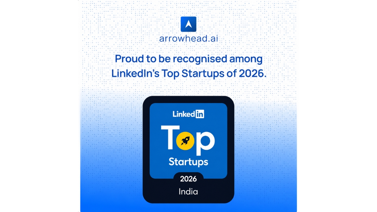 Arrowhead Recognised Among India’s Top 20 Tech Startups in LinkedIn’s 2026 List