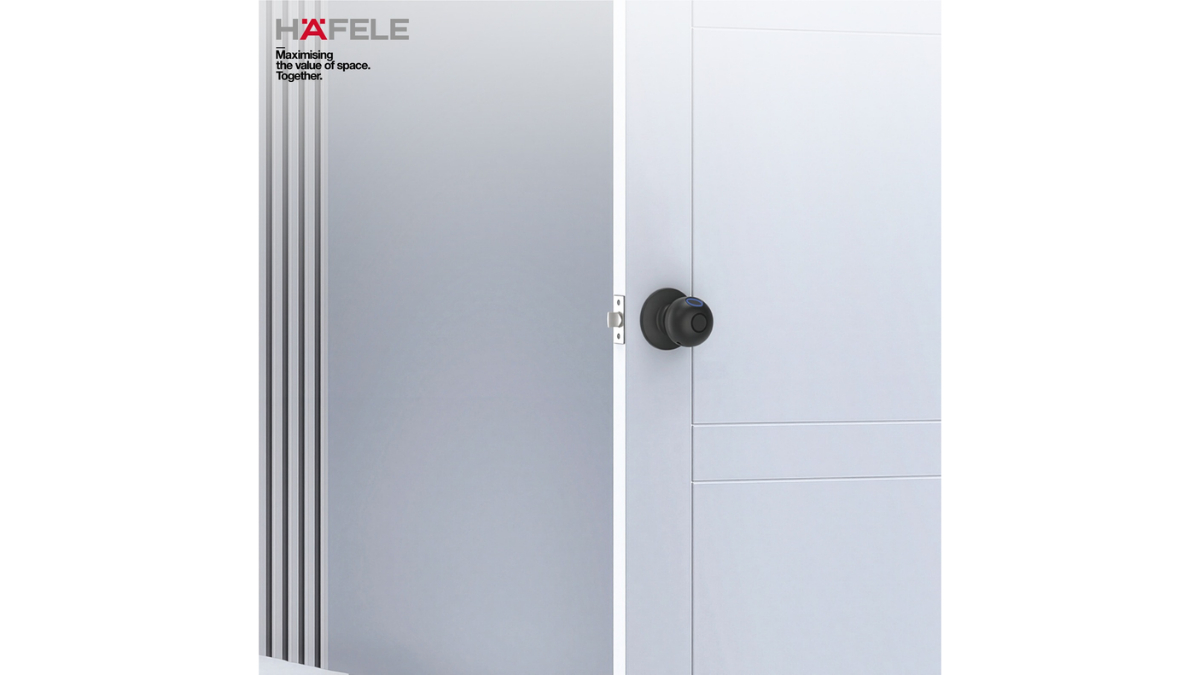 Hafele Stella Digital Knob Lock Combines Smart Technology with Minimalist Design